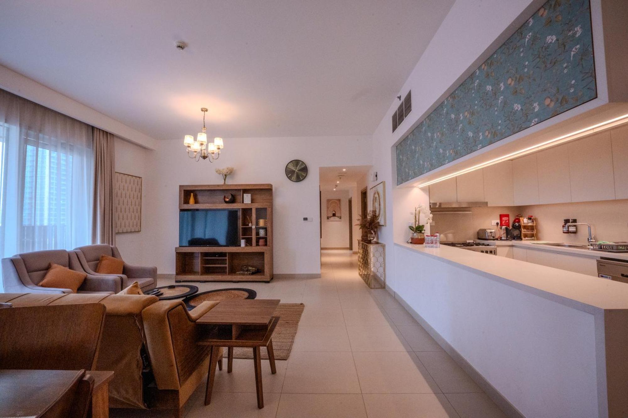 3Br Haven With Burj Views By Magnoliasvhr Aparthotel Dubai Bagian luar foto