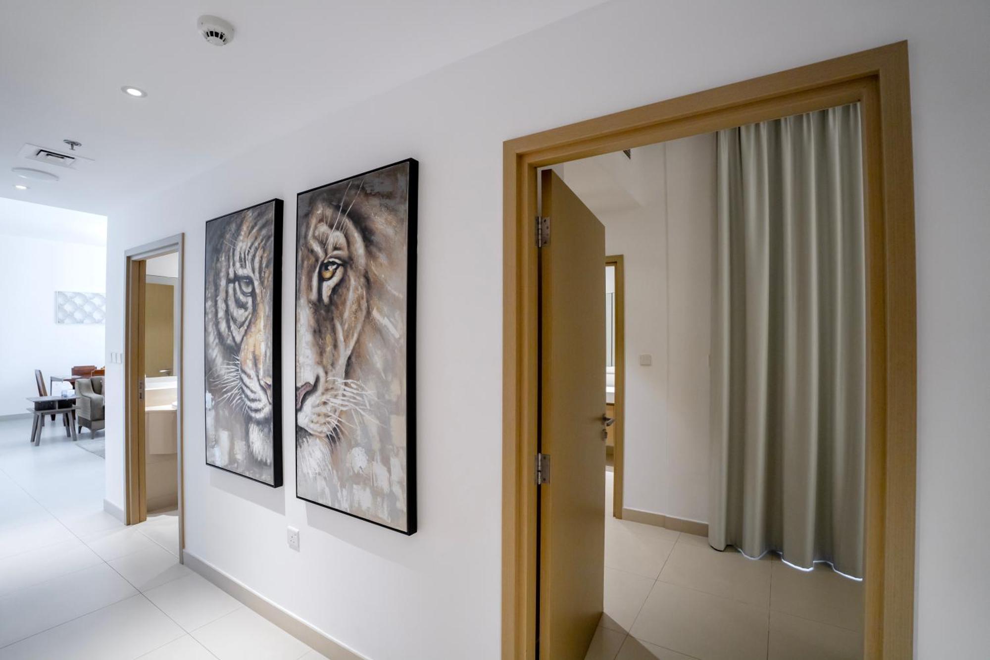 3Br Haven With Burj Views By Magnoliasvhr Aparthotel Dubai Bagian luar foto