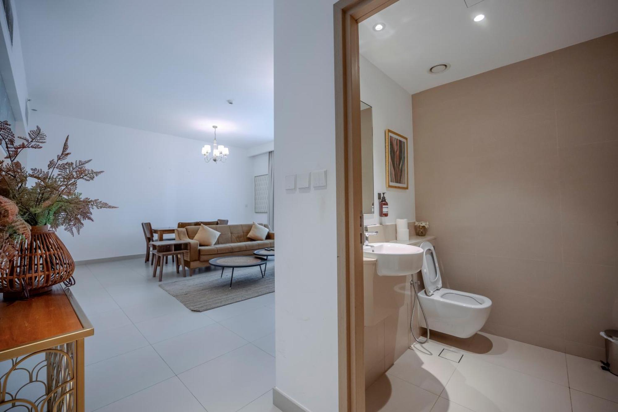3Br Haven With Burj Views By Magnoliasvhr Aparthotel Dubai Bagian luar foto