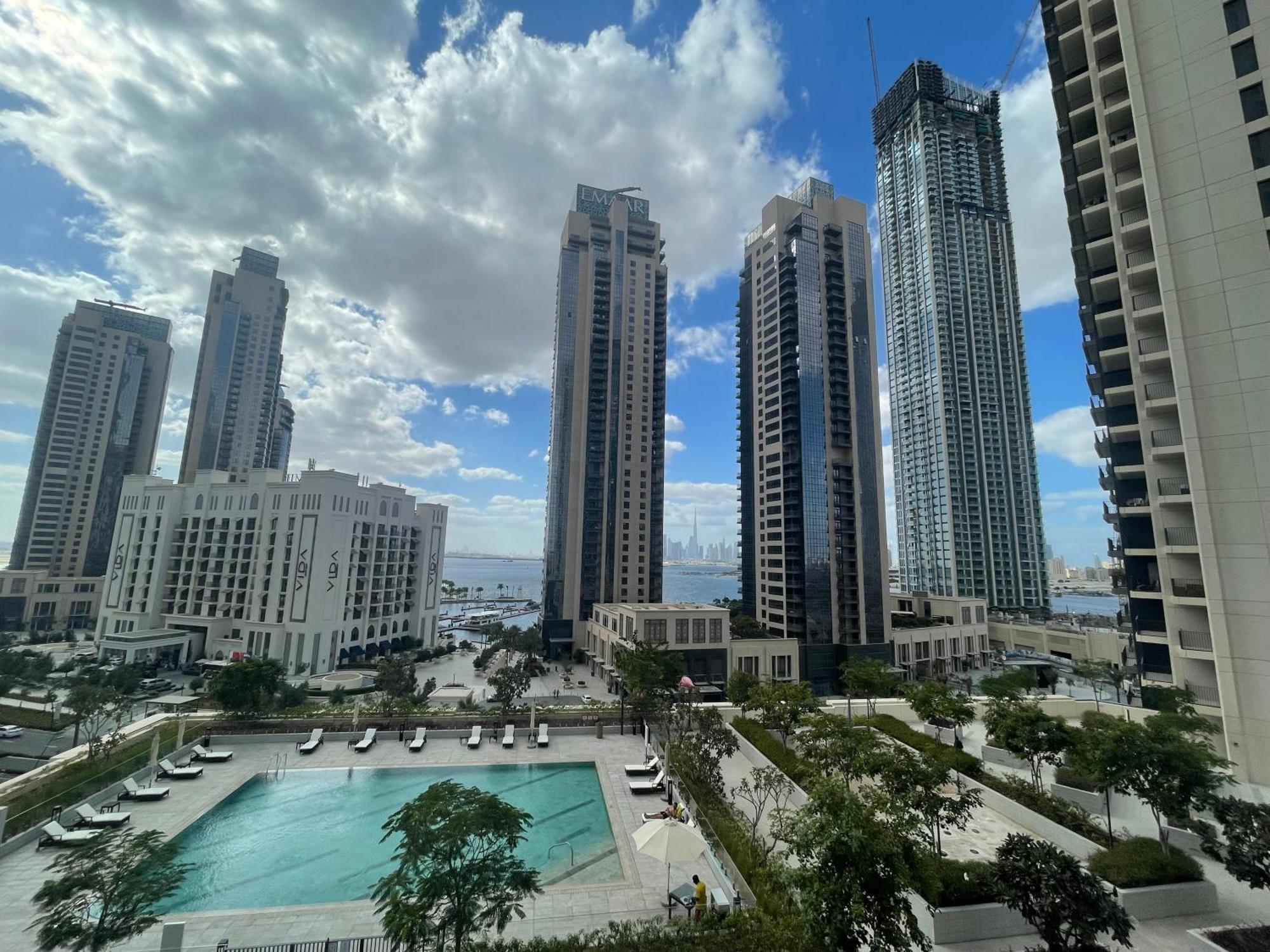 3Br Haven With Burj Views By Magnoliasvhr Aparthotel Dubai Bagian luar foto